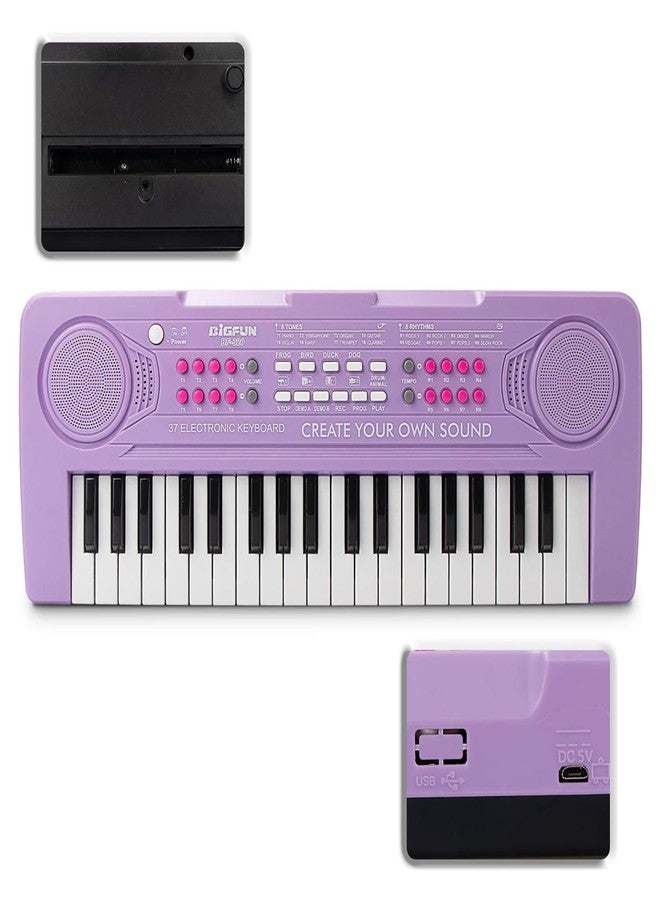 BIGFUN Keyboard Piano for Kids, BIGFUN 37 Keys Toddler Piano Multifunction Music Educational Instrument Toy, Electronic Kids Keyboard for 3-7 Year Old Girls and Boys (Purple) - Image 4